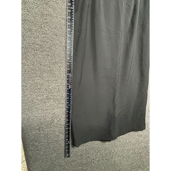 Le Suit Pencil Midi Skirt Womens Size 10P Black Pleated Bussines Casual - Picture 6 of 7